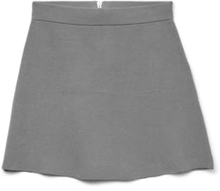 VERO MODA Vmsaba Nw GA Noos Jupe Patineuse, Mélange de Gris Moyen., S