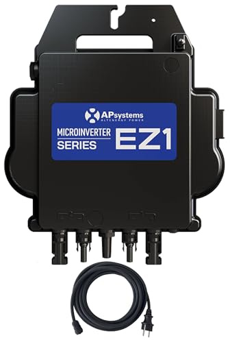 AP Systems Mikro-Wechselrichter 800 W EZ1-M-EU für Balkonkraftwerk, IP67 wetterfest, Plug-&-Play Installation, 2 MPPT, Bluetooth & WiFi, inkl. 5 m Anschlusskabel Micro Inverter