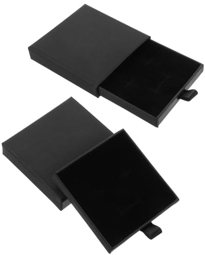 ZAMXHUG 2 pezzi porta gioielli scatola regalo porta orecchini per gioielli Scatole Regalo Confezione Elegante per Collane, Orecchini e Anelli