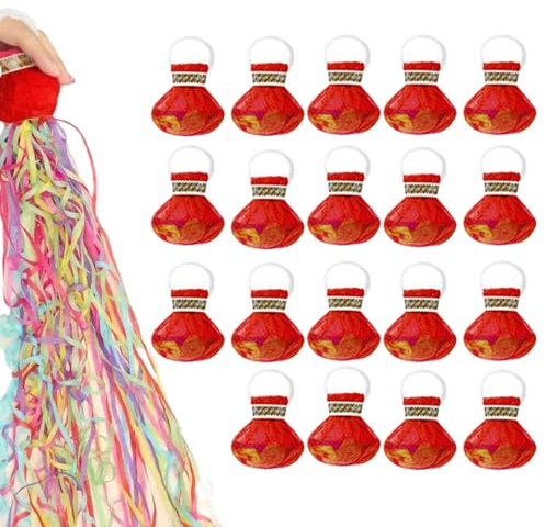 Konfetti Serpentiner 20 Färgblandning Konfettislingor | Färgglada Show Poppers För Inomhus Och Utomhus Bruk Vid Födelsedagar Examensfiranden Jubileer Inaugurationer Jul Halloween