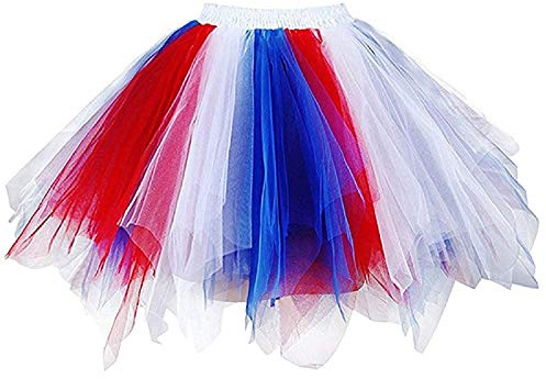 Jupe tutu en tulle superposée pour femme des années 80 pour Halloween