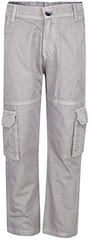 A2Z 4 Kids Boys Active Cargo Trousers A Ranger 6-Pocket Combat - Cargo Trouser Steel Grey 13