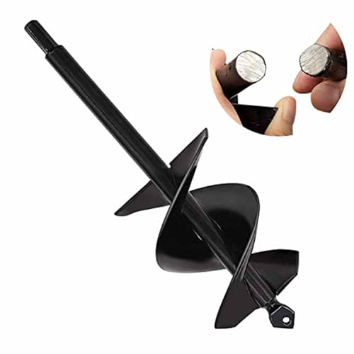 SYITCUN Jardín Espiral Broca,Excavadora de Taladro para Ahoyadora,Cultivador de Suelo Broca,Agujero Herramientas de Mano para Flor Plantar Bulbos De Cama Plántulas