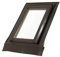 AFG Kunststoff-Dachfenster „SKYLIGHT“ Braun mit Eindeckrahmen mit Rolloaktion (Eindeckrahmen wellig, 78 x 118)