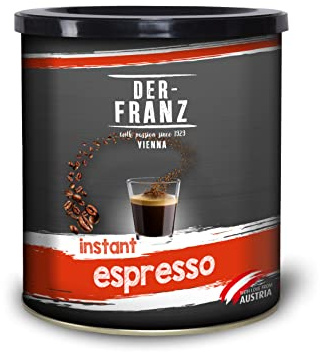 Der-Franz Espresso Instant-Kaffee, Intensität 5/5, Arabica und Robusta, 200 g