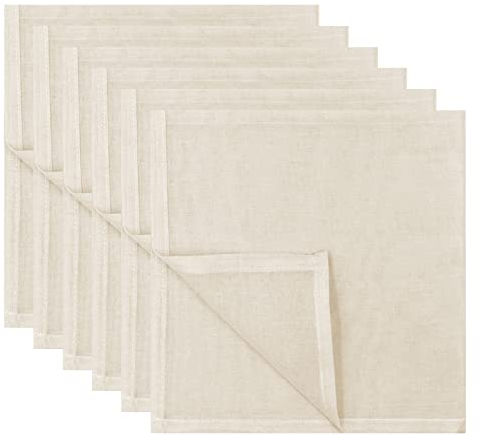 Fousenuk 6 pezzi Garza Alimentare, Filtrante per Alimenti 50 × 50 cm Panno di Formaggio Cotone Lavabile Cucina per Filtrare, Telo Filtrante per Formaggio, Succhi di Frutta, Tofu, Caffè