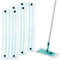3 Stück Wischmopp Bezug für Leifhat Clean Twist M Micro Duo 33x15cm Bodenwischer Ersatzbezug für alle Böden Ersatz Wischbezug mit Click-System Mikrofaser Putzlappen ideal für Fliesen und Laminat