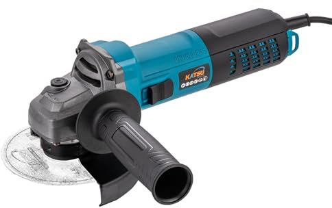 KATSU Tools Meuleuse d'Angle Électrique Brushless Puissante 1600W (MAX) 115 mm, Corps Mince, Moteur sans Balais, pour Performances et Durabilité Supérieures 101328