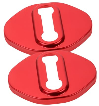Luxshiny 2Pièces Couvercle de Serrure de Porte pour Voiture Décoration Intérieure pour Modèles Installation Facile Accessoire Indispensable pour