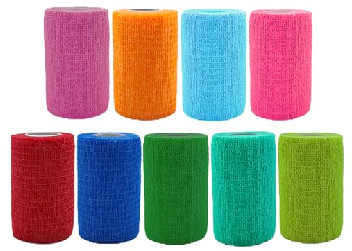 ANAMPION Selbstklebender Verband 9Rollen, 7.5cm x 4.5m Verbandsmaterial