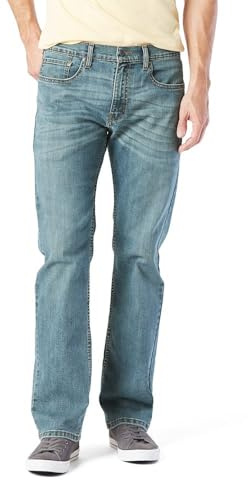 Levi Strauss Signature Gold Men's Relaxed Fit Flex Jeans (Available in Big & Tall), Titan, 34W x 30L