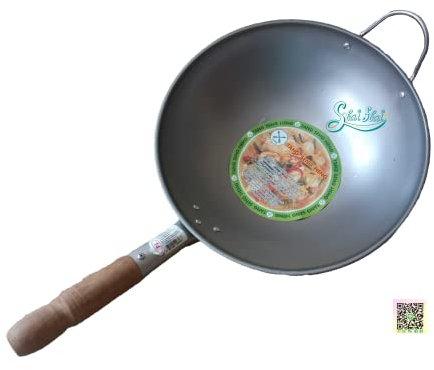 Orientalisk steka järn wok yrke kinesisk traditionell panna hushåll thai kök matlagning 33 cm