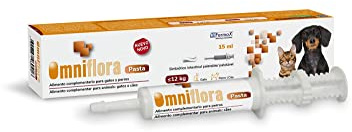 Omniflora Hifarmax - Pasta Palatable 15 ml - Prébioticos y Probióticos para Gatos y Perros | Suplemento Gastrointestinal Natural | Complementos Alimenticios y Cuidado Intestinal para Perros y Gatos