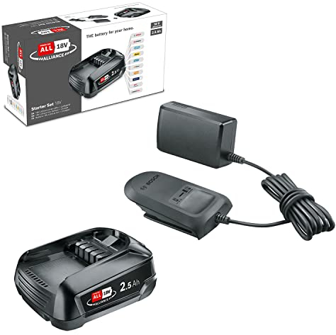 Bosch Batterie 18 V et Chargeur 2,5 Ah (kit de démarrage 18 V, Puissance pour Tous)