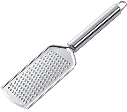 DHliIQQ Set grattugia per formaggio in acciaio inox, mini grattugia per formaggio con palmare, grattugia piccola per zenzero, aglio, noce moscata, cioccolato, verdura, frutta