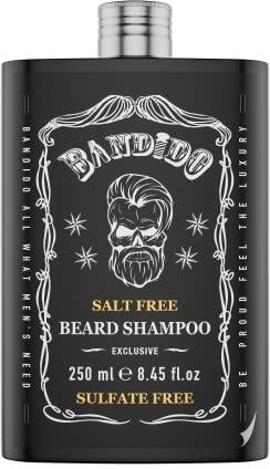 Bandido Beard Shampoo | Exclusive Salt Free & Sulfate Free Beard Shampoo 250 ml