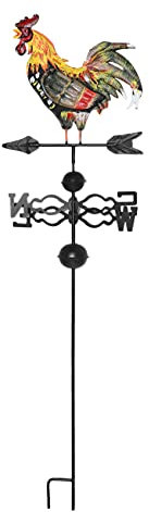 Graootoly Segnavento in metallo con decorazione a forma di gallo, banderuola per tetti e galli