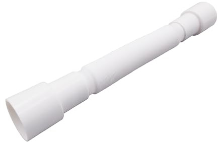 Mirorola Tubo di scarico flessibile universale per lavello da cucina e lavandino, allungabile 380-850 mm, diametro 40/50 mm, sifone tubo in plastica