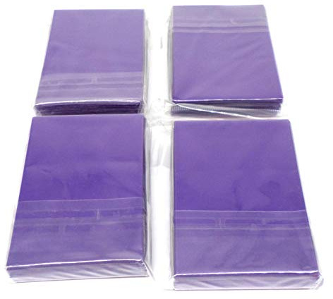 docsmagic.de 4 x 60 Double Mat Purple Card Sleeves Small Size 62 x 89 - Mini - YGO