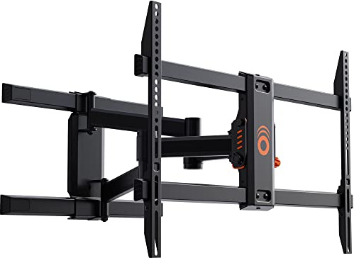 ECHOGEAR Full Motion Articulating TV Wall Mount Bracket for TVs Up To 78 - Smooth Extention, Swivel, & Tilt - Wall Template For Easy Install - Centers & Levels After Mounting Plus Hides Your Cables
