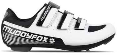 Muddyfox RBS100 Mens Cycling Shoes White/Black 10