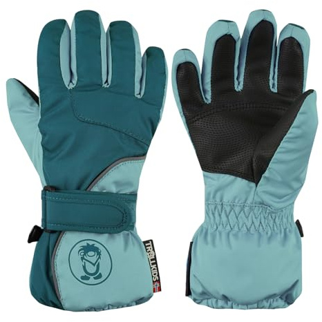 Trollkids Kids Troll Glove | Wasserdicht und atmungsaktiv, Weiches Fleece-Innenfutter, Gummierte Handflächen, Verbindungsclip