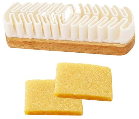 Suede Brush, Suede Eraser Nubuck Brush Nubuck Cleaning Kit Suede Shoe Cleaner Suede Eraser And Brush, Suitable for Nubuck Leather Leather Suede Leather And Buckskin Coats Purses