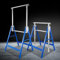 ISOISL Arbeitsbock 2er Set, Arbeitsböcke Höhenverstellbar,Böcke Klappbar Tragkraft 200 kg 7-fach, Metall Klappbock,Gerüstbock 82-130 cm,Unterstellbock Arbeitsbock(Blau)