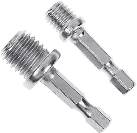 WYLZLKX 2 Pcs/set Woodworking Twist Drill Bit Adapter Rod Wind Batch Electric M10+M14 Power Drill Sockets Adapter Sets Tools