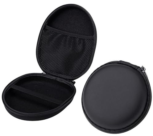 ZGDEIWGF Bolsa De Almacenamiento para Auriculares De 1 Pieza Y 1 Bolsa De Almacenamiento Redonda para Auriculares, Bolsa De Almacenamiento Portátil para Auriculares, Accesorios para Auriculares
