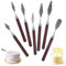 7 Stück Torten spachtel Back Set, Streichpalette Set, Edelstahl Palette Messer, Edelstahl Winkelpalette Torte, Streichpaletten für Torten Kuchen Creme Spachtel, Tortenspachtel für Torte, Backen