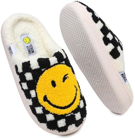 SMILEYWORLD® Chaussons Maison pour Enfants Pantoufles en Peluche d'hiver pour Fille Garcon