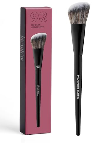Bueart Design PRO Angled blush Makeup Brush 93 with Premium soft bristiles for Blush,Liquid,cream