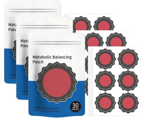 Berber-ine Patches Minceur Metabalance Patch 30 Pièces Favoriser l'équilibre Métabolique Patchs Soin Corporel Apaisant Doux pour Tous Les Types Corps Pour Femmes Maison Quotidien pansements minceur