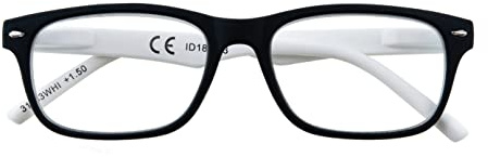 Zippo Occhiali da Lettura, Realizzati con Montatura dalle Linee Morbide, Ideale per Uomo e Donna, Diottria +2.00, Aste Color Bianco