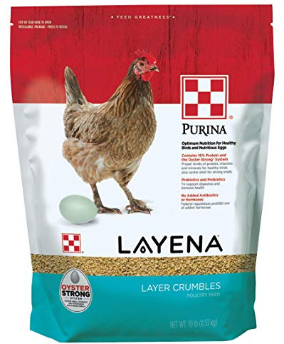 Purina Layena | Nutritionally Complete Layer Hen Feed Crumbles | 10 Pound (10 lb) Bag