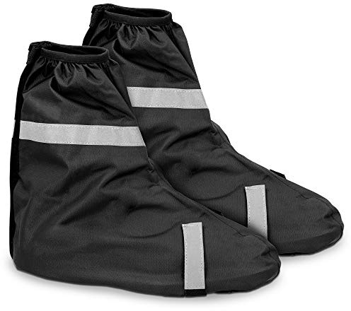 Navaris Guêtre pour Chaussures - 1x Paire Couvre-Chaussure Imperméable Contre Neige Pluie - Jambières Protection VTT Chasse Ski Randonnée - 44-46