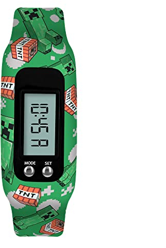Minecraft Smart Watch MIN4145, Grüner Druck, Gurt