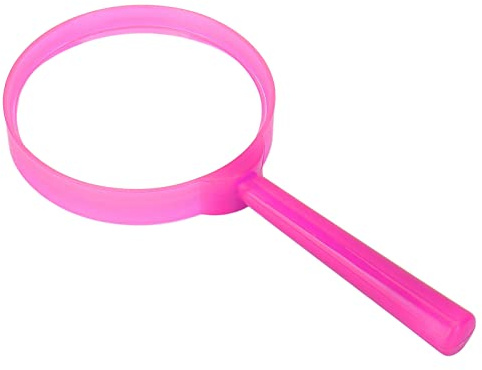 Mini loupe de Lecture Portable en Verre de Poche Grande loupe Bijoux HD loupe pour étudiants Enfants Personnes âgées Lecture(Rose)
