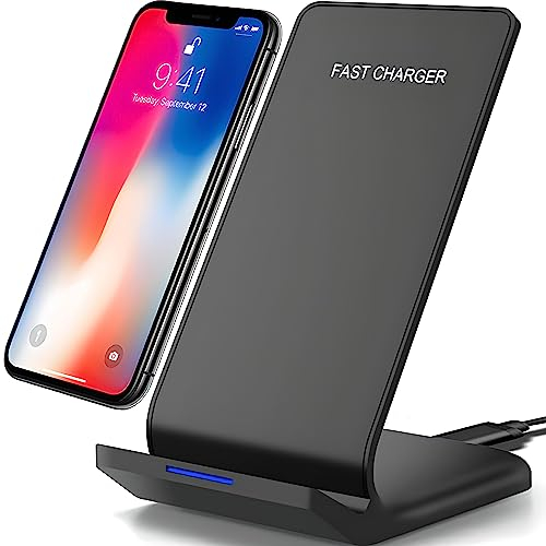 Retoo Cargador Inalámbrico Rápido para Smartphone 10W Estación de Carga Inductiva Rápida para Teléfono 12/11 Pro/X / 13 Qi Carga Casa Viaje Oficina Wireless Charger Stand
