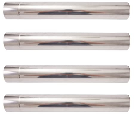 CNANRNANC Tuyau de cheminée en acier inoxydable, tuyau de poêle rond, tuyau de cheminée, tuyau de cheminée, tuyau d'échappement pour une évacuation sûre des gaz de combustion, Ø 6 cm