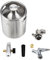 68oz Growler Tap System, Pressurized Stainless Steel Mini Keg with Cooler Jacket, Portable Home Dispenser System to Keep New and Carbonation for Draft, Homebrew and Craft Beer