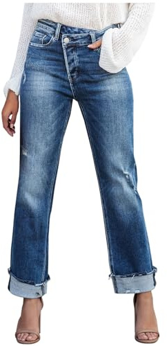 Pantalones Vaquero Mujer Jeans Pantalón Largo Moda Mezclillas Casual Roto Pantalones Bolsillo Denim Verano Primavera Deportes elástico Slim Fit Cintura Alta Original Jeans Pant 2025