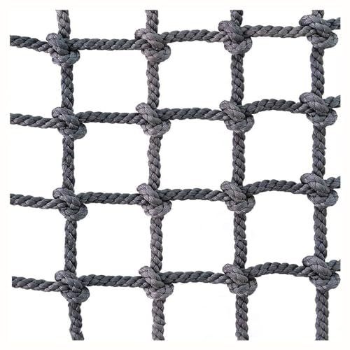 Scala di Corda per Arrampicata Rete di Sicurezza Scala per Altalena Fitness Camion Piattaforma per Carico Endurance Parco Giochi per Bambini(14mm-16cm,1X2m/3.3X6.6ft)