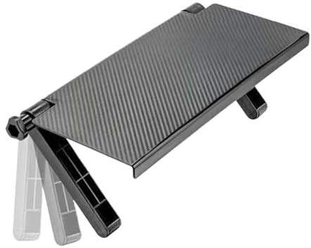 Arroopu Top of TV Shelf | Adjustable Cable Box Shelf for Wall Mounted TV | Space Saving No Drill Bracket for DVD Player Remote Routers Sound Bar Conference Speakers Living Room Bedroom