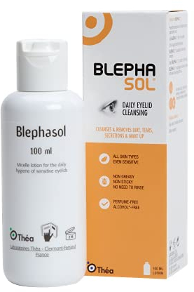 Blephasol Micellar Eyelid Cleansing Lotion | Effective and Gentle Cleansing for Make-Up Removal, Inflamed and Sensitive Eyelids | Soap & Alcohol-Free | 100ml