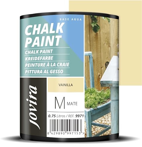 JOVIRA PINTURAS Chalk Paint, Peinture à la craie. Rénovez vos meubles de manière créative. (750 Millilitres, Vainille)