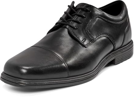 Rockport mens Rockport Men's Robinsyn Waterproof Cap Toe Oxford, Black, 11.5 US