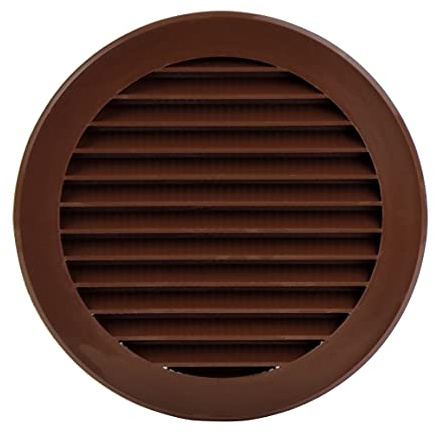 Steinberg14 Brunt 125 mm ventilationsgaller frånluftsgaller insektsskydd rund fläns plast