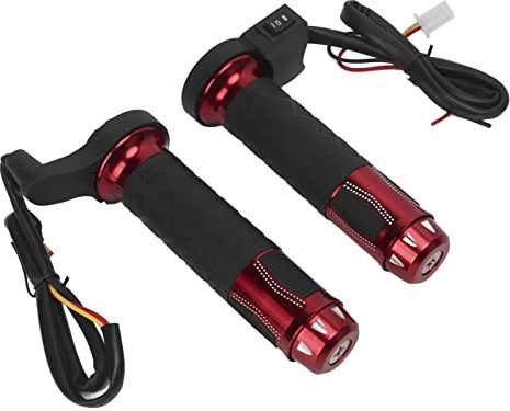 Motorrad Heizgriff, Aluminiumlegierung Komfortabler Lenkerwärmer Energiesparend für ATVs für Fahrräder(rot)